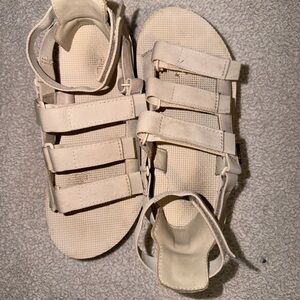 Teva Cream Textured Sandals